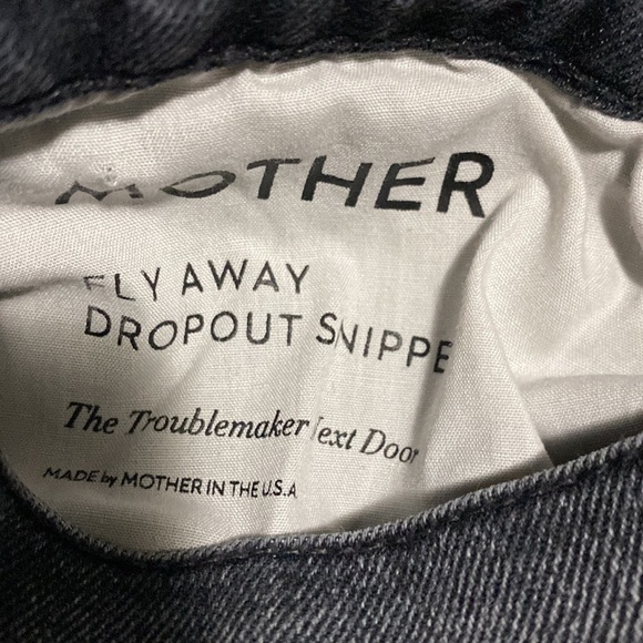 MOTHER Fly Away Dropout Snippet in The Troublemaker Next Door Size 25. - Picture 8 of 10